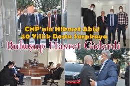 Hikmet Çetin, Kadim Dostu Sarpkaya'yı Ziyaret Edip, Hasret Giderdi